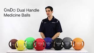 CanDo Molded Dual Handle Medicine Balls - Product Overview