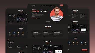 How To Make A Complete Responsive Portfolio Website Using Only HTML And CSS | Step By Step