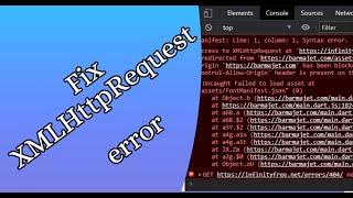 How to Fix XMLHttpRequest error | Dart/Flutter: Http request raises XMLHttpRequest error