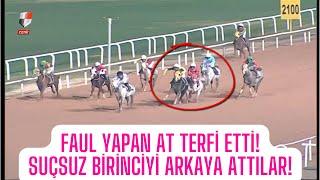 KOMİSERLER ŞAŞIRDI! | Faul Yapan At Terfi Etti! Suçsuz Birinciyi Arkaya Attılar!