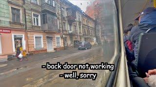  Odessa Tram Ride [ENG SUB] Spring 2023 Ukraine