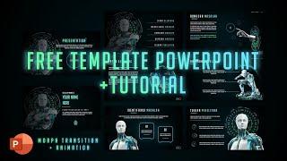 Futuristic Template Powerpoint | Morph Transition + Animation + TUTORIAL | FREE DOWNLOAD TEMPLATE