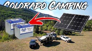 REAL WORLD RV Lithium Battery & Solar TEST - 10 Day Cross Country Colorado Camping Trip!!!