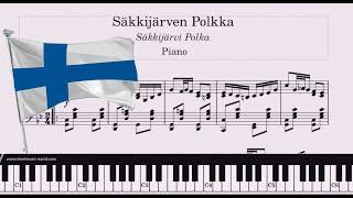 Säkkijärven polkka "REVISED" Misc Traditional (Tutorial Piano, Sheets Score)