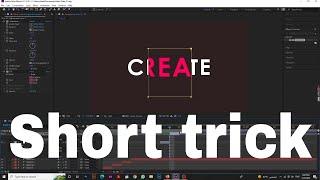 After effects tutorial for beginners (Easy trick)