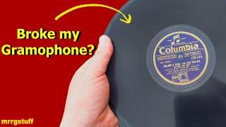 Playing the last record before my gramophone broke!