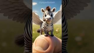 "Megical mini Zebra Flaying on finger" Yayad Babah #shorts #trending #love #cute #funny #animals