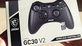 MSI Force GC30 V2 unboxing, wireless controller