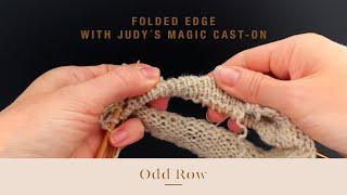 Folded edge with Judy´s Magic Cast on - English