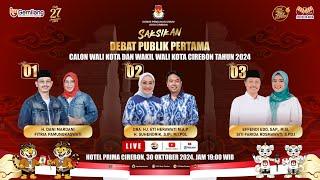 [LIVE] - DEBAT PUBLIK PERTAMA Calon Wali Kota dan Wakil Wali Kota Cirebon, Mencari Pemimpin Terbaik