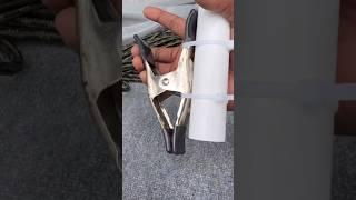  DIY Rod Holder Spring clamp, PVC, Zip Tie. #fishing #diy #fishinghacks #largemouthbass #boat