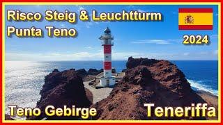 Teneriffa 2024 | Teno Gebirge | Wanderung Risco Steig und zum Leuchtturm Punta Teno | 4K |