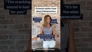 Common Myths About Chiropractors. Dr. Sandra Doman Chiropractor Aventura