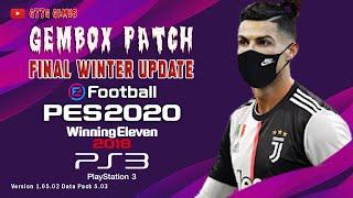 PES 2018 PATCH PES 2020 | GEMBOX PATCH FINAL WINTER UPDATE - for Playstation 3  | G77G GAMES