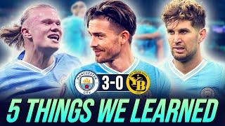 GREALISH THROUGH THE MIDDLE? | 5 THINGS WE LEARNED | MAN CITY 3-0 YOUNG BOYS