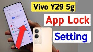 How to lock apps in Vivo y29 5g/Vivo y29 5g me app lock kaise kare/Vivo y29 app lock setting