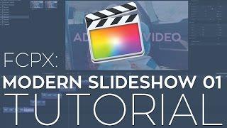 FCPX Modern Slideshow 01 Template Tutorial