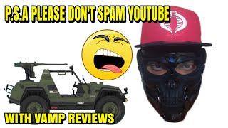 P.S.A PLEASE DON'T SPAM YOUTUBE WITH THE GIJOE CLASSIFIED VAMP JEEP ‍️ REVIEWS