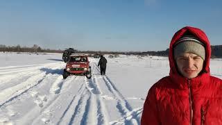 Зимняя покатуха по полям! Много стоков. Нива на 35 колесах, Шнива с мотором 2 литра.