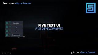 [FREE] five-textui - NoPixel 4.0 Inspired Text UI