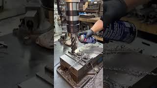 ABOM79 Tapping 2 INCHES with the FLEXARM #manualmachining #powertools #jobshop #machineshop #abom79