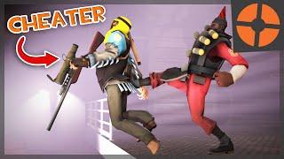 TF2: Getting 2 Cheating Kids KICKED on Stream!