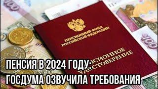 Пенсия в 2024 году: Госдума озвучила требования