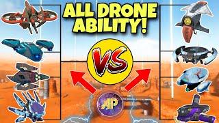  ALL DRONES PRIMARY ABILITIES IN ACTION! || COMPARISON || WAR ROBOTS WR ||