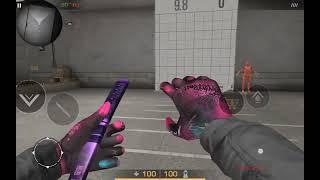 Purple set with Gloves "Punk" and Tanto "Restless" #Standoff2 #BlueButterfly