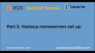 Setup  Domain on the Vesta Control Panel with name servers on centos