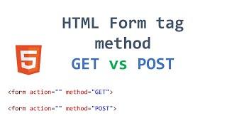 html form method get vs  post |  HTML Forms tutorial |HTML Form tag | HTML form attributes | forms