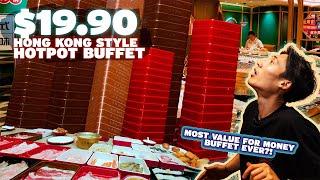 $19.90 FREE FLOW HOTPOT BUFFET DESTROYED! | MOST INSANELY VALUE FOR MONEY BUFFET in Singapore?!