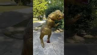 Dinosaur dancing in the park