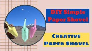 How To Make Easy Shovel Paper | DIY Origami Shovel Craft