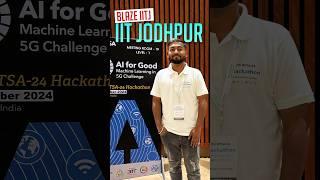 Team Blaze from IIT Jodhpur is innovating drone communication with AI at the #ITU #WTSA #Hackathon