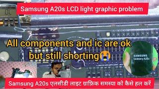 Samsung A20s display light graphic solution || SAMSUNG A20s graphic problem|| Samsung blank display