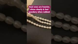 How to identify real pearls? #shorts #youtubeshorts #pearl #real #fake #jewellery #stone #hyderabad