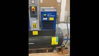 Quincy QGS-10 rotary screw air compressor and packaged air dryer