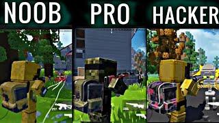 Noob VS Pro VS Hacker || HunterCraft Gameplay || xHEAT Gaming   •  (-_-)