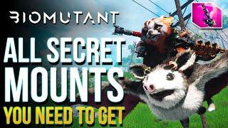 Biomutant - All Secret MOUNTS & VEHICLES You Don't Want To Miss: Helipack, Blimp, Mekafingro & More!