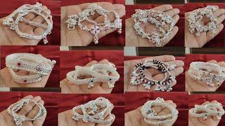 2500 - 8000 rs under silvar payal designs with weight and price || new silver chain payal design