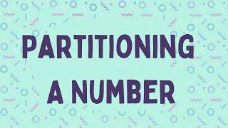 How To Partition Numbers