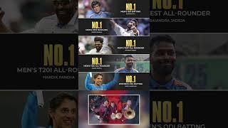 India the NO. 1️⃣ #cricket #shorts #shubmangill #jaspritbumrah