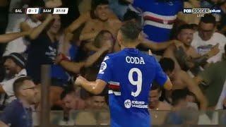 Gol di Massimo Coda | Salernitana vs Sampdoria (0-2), Tutti i gol/risultati e momenti salienti-2025.