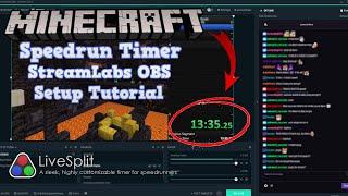 Minecraft Speedrun Timer Tutorial & Setup + StreamLabs OBS Setup!