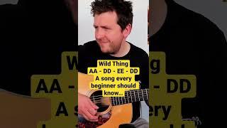 Super easy beginners guitar song - Wild Thing - 3 Chord Lesson - Drue James