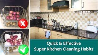 10 Best Habits For A Clean Kitchen | How To Keep Kitchen Clean And Organized | Kitchen Cleaning Tips