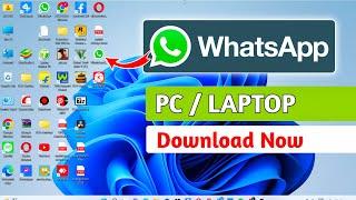 How To Use Whatsapp In Pc or Laptop  Install Dekstop Whatsapp In Pc Without Emulator | Whatsapp