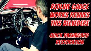 Redline Gauge Works Revives This '67 Belvedere Dashboard Into a GTX Tribute