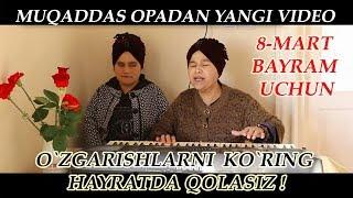 USHA MASHHUR BUXOROLIK KUZI OJIZ MUQADAS OPA YANGI VIDEO.8 MART BAYRAM TABRIGI SIFATIDA JONLI IJRO